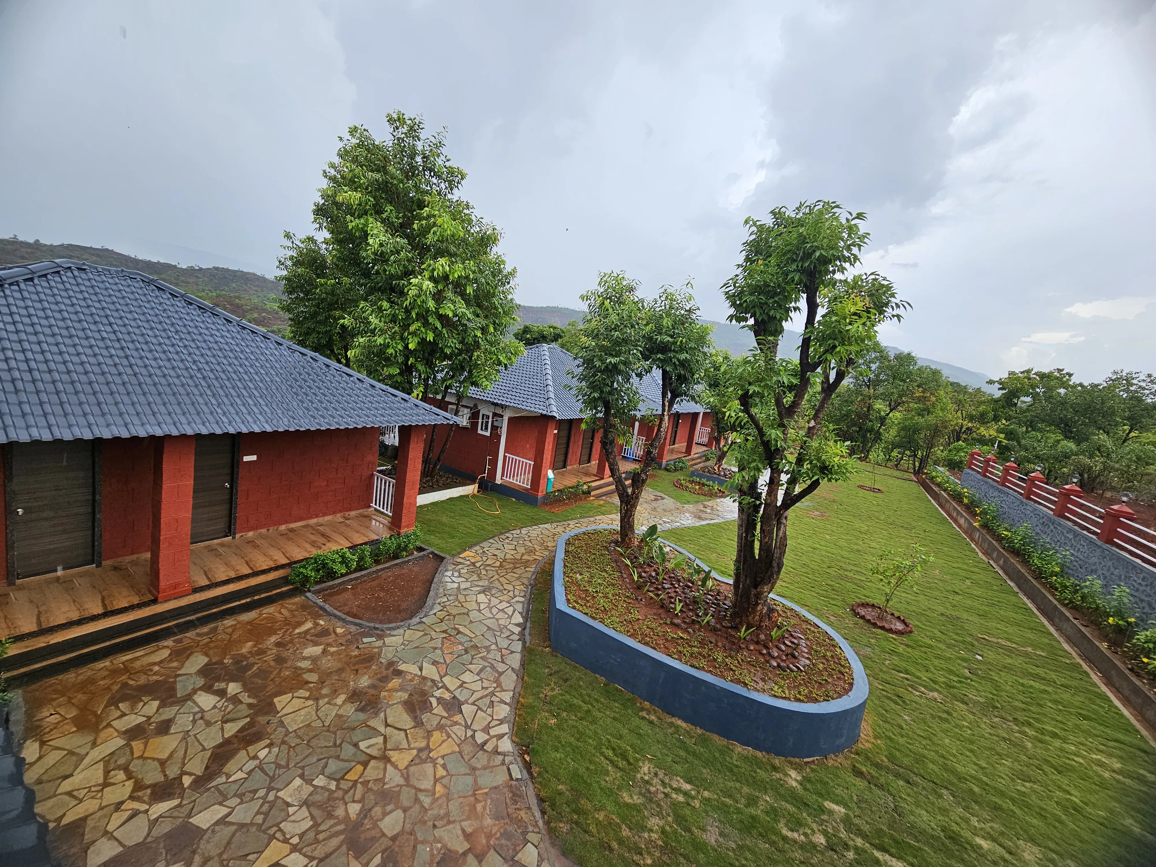 Cozy cottage interior at Aranyagiri Farmstay Resort