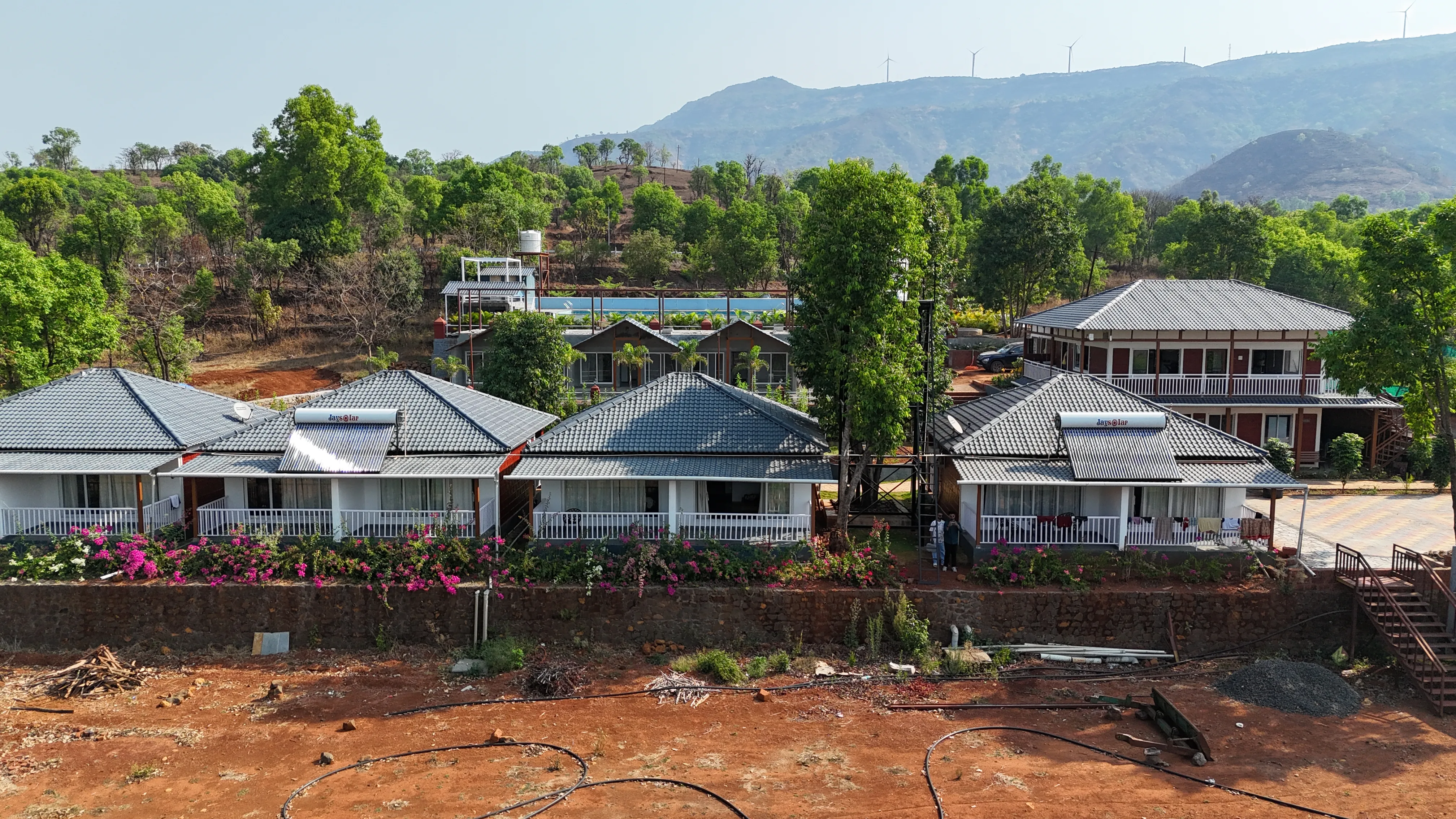 Cozy cottages at Aranyagiri Farmstay Resort Tapola